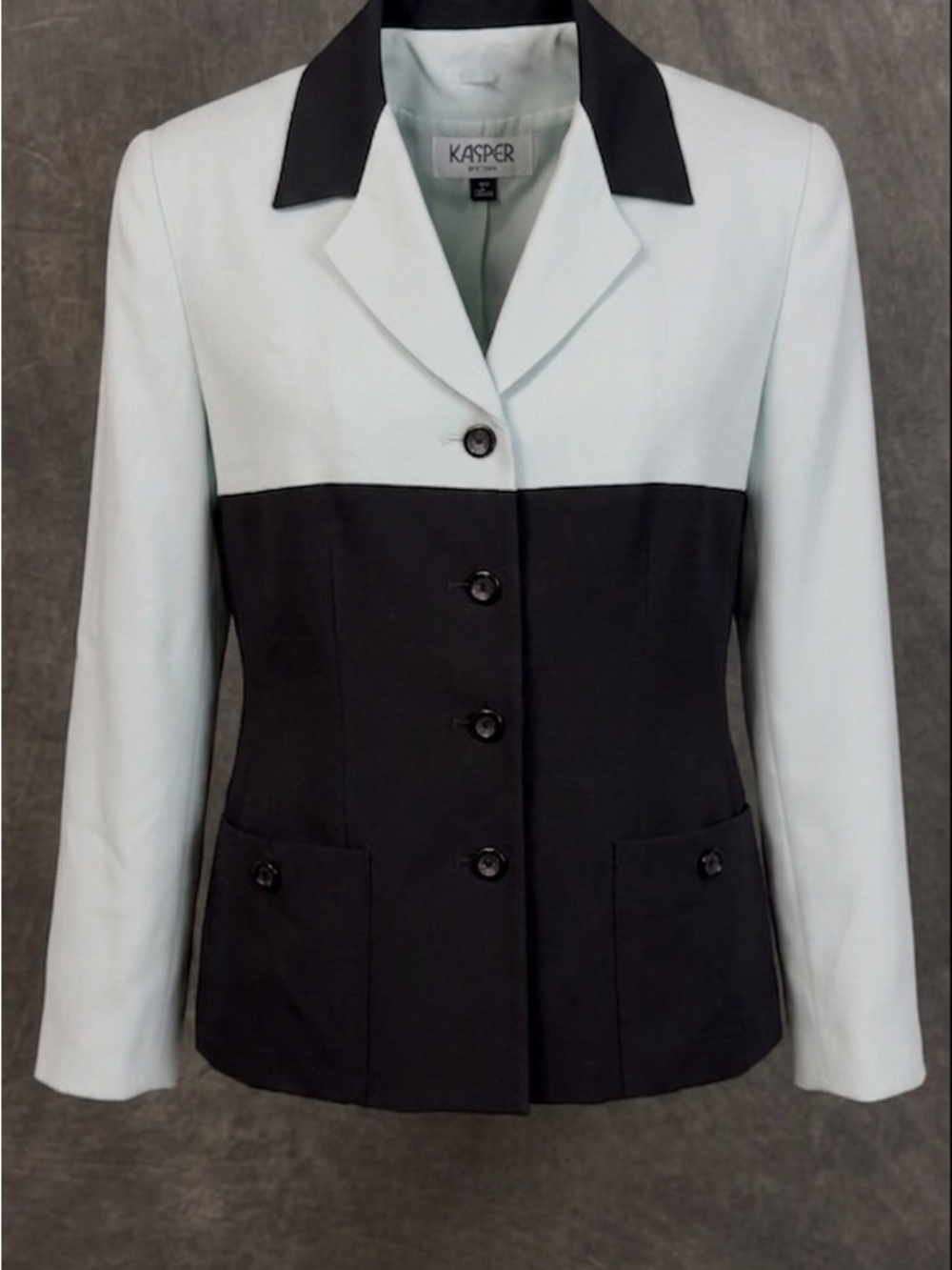 Kasper A.S.L. Colorblock Blazer Jacket Petite 14P